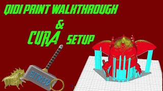 Qidi Print walkthrough and Cura Setup [upl. by Nilyahs]