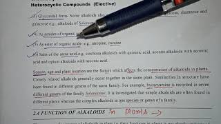 Alkaloidsfunctions of alkaloids in plantsNomenclatureOccurance Natural products [upl. by Sylvie]