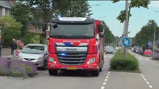 Brandweer Velsen Zuid 2X WT 122462 8X TS 122430 9X HW 122450 1X WO 122410 met spoed naar meldingen [upl. by Anirol384]