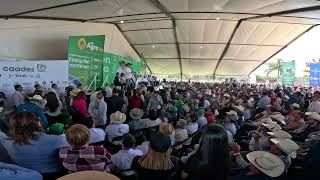 Ken Salazar Embajador de EUA en México da mensaje a agricultores en la Expo Agro Sinaloa 2024 [upl. by Chivers204]