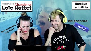 FRIENDS REACTION quotChandelierquot Loïc Nottet  Spanish with subtitles [upl. by Aliahs]