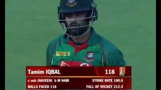 Tamim Iqbal 118 of 118 Balls vs Afghanistan [upl. by Lib434]