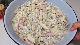 Salad quotMale capricequotSalad for men Simple fast and delicious [upl. by Ivette127]