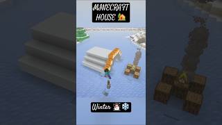 Minecraft winter 🥶❄️ house 🏡 shorts [upl. by Cosette534]