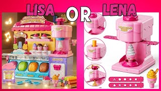 Lisa or Lena choose Toys🧸✨ lisa lena lisaorlena lisaandlena viral trendingvideo [upl. by Idnahc]