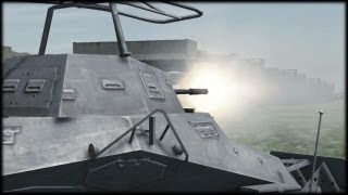 IL2 Cliffs of Dover Tank Battle [upl. by Aerdnua]