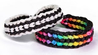 Rainbow Loom Double Capped Dragon Scale Advanced Bracelet [upl. by Fedak]