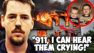 He Lost Custody and Burned His Kids  911 Call [upl. by Tarabar]