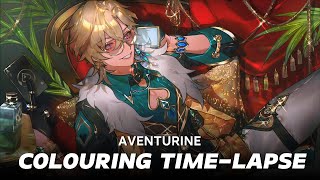 Colouring TimeLapse  Aventurine [upl. by Pattin240]