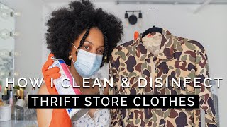 HOW TO Clean amp Disinfect Your Thrift Store Clothing [upl. by Adnalahs]