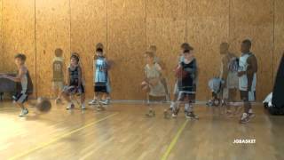 Ejercicios divertidos de minibasket para agarre de balón rebote velocidad de reacción y agilidad [upl. by Wenz]