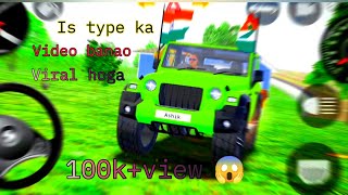 Dollar song sidhu moosewala new green thar offroad village mountain hills driving gaming india [upl. by Galitea]