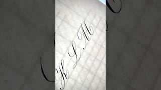 Copperplate Calligraphy M calligraphy learncalligraphy handwriting oddlysatisfying pointedpen [upl. by Adekam]