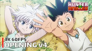 Hunter x Hunter 2011  Opening v4 【departure】 4K 60FPS Creditless  CC [upl. by Apilef358]