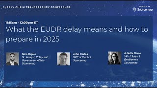 What the EUDR delay means and how to prepare in 2025 [upl. by Deach]