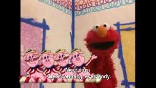 muppet Elmo count the barbershop quartet pigs [upl. by Ardried]