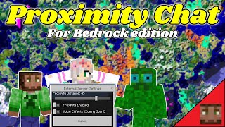 Proximity chat on Bedrock Showcase Video MCPEXboxPSSwitchPC [upl. by Merrile]