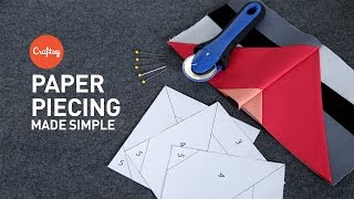 Paper piecing made simple  Quilting Tutorial with Angela Walters for Craftsy [upl. by Edivad]