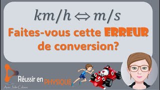 Comment transformer des kmh en ms [upl. by Ahens]