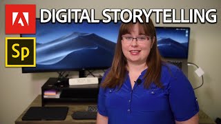 Adobe Spark Basics for Educators  Digital Storytelling Tutorial [upl. by Gaylord]