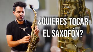 Tu Primera Clase de Saxofón Embocadura y notas básicas [upl. by Erihppas989]