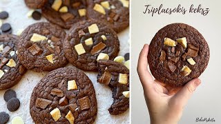 TRIPLACSOKIS KEKSZ🍪🍫  majdnem mint a Mekis😃  BebePiskóta [upl. by Airotciv569]