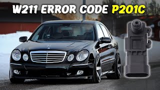 P201C How to locate and fix Mercedes E320 W211 Fuel Tank Pressure Sensor 20022009 location p201c [upl. by Kartis]