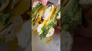 The best breakfast bagel sandwich 🥯 recipe yum food easyrecipe breakfast [upl. by Norrad467]