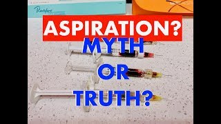 Aspiration During Filler Administration Improves SafetyMyth or Truth Debunked by Dr Weiner [upl. by Karlens618]