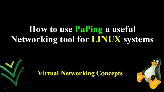 How to use PaPing a useful networking tool for LINUX systems [upl. by Aihtniroc]