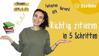 Richtig zitieren in 5 Schritten  Scribbr 🎓 [upl. by Sybley563]