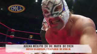 CMLL  MATCH RELÁMPAGO  TEMPLARIO VS STAR JR  ARENA MÉXICO240524 [upl. by Pena]