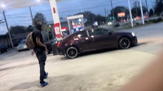 Stealing cars at gas station prank [upl. by Ylehsa]