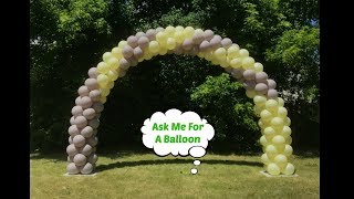 Half Double Spiral Balloon Arch  Indoor or Outdoor Decoration [upl. by Morven245]