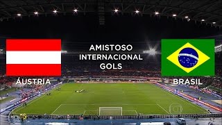 Gols  Áustria 1 x 2 Brasil  Amistoso Internacional  18112014 [upl. by Alaikim]