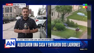 Turistas a los tiros con ladrones en Mar del Plata alquilaron una casa y entraron dos delincuentes [upl. by Amandie627]