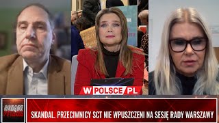 SKANDAL PRZECIWNICY SCT NIE WPUSZCZENI NA SESJÄ RADY WARSZAWY [upl. by Akelam]