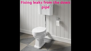 WC flush pipe leaks [upl. by Lednek]