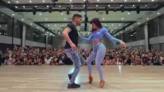 Romeo Santos SUS HUELLAS  Marco y Sara bachata style  workshop en ISTAMBUL salsa congress [upl. by Matheson]