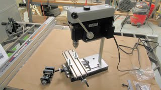 MicroMark MicroLux Mini Drill Press with Vise and XY Table Accessories [upl. by Hook]