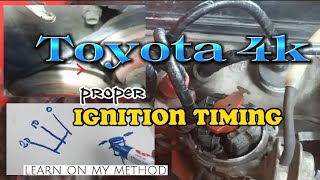 HOW TO SET IGNITION TIMING TOYOTA 4K Tagalog [upl. by Prussian]