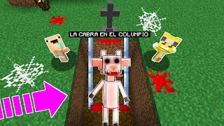 ¡ENCONTRE LA TUMBA DE LA CABRA EN EL COLUMPIO EN MI CASA  MICHI MIAU Y BEBE NOOB EN MINECRAFT [upl. by Elaval165]