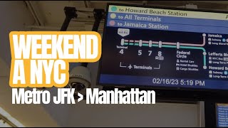 🇫🇷 Voyage à New York  Métro de JFK à Manhattan  Partie 516 [upl. by Lairea549]