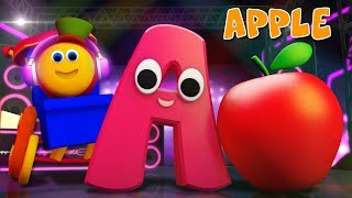 Phonics Letter A  Alphabets Rhyme  ABC Videos For Kids  Toddlers Songs  Learning street with Bob [upl. by Anaiad]