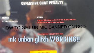 Bo6 mic ban glitch how to get un mic banned on cod WORKING [upl. by Britton]