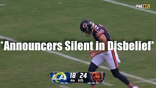 The Bears Punter Just Broke the Announcers [upl. by Flight748]