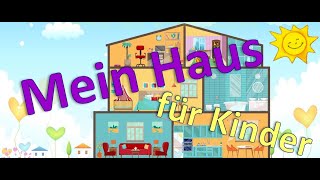 German lesson My house  Mein Haus  TEST  PDF EnglishCC  Deutsch lernen  Übungen für Kinder [upl. by Nilrah602]