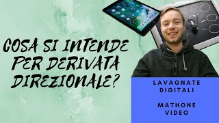 Cosa si intende per derivata direzionale E per derivata parziale [upl. by York]