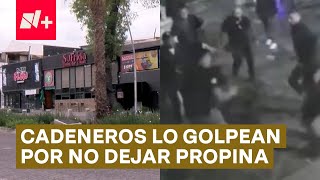 Cadeneros agarraron a golpes a cliente por no dejar propina en Puebla  N [upl. by Nabal562]