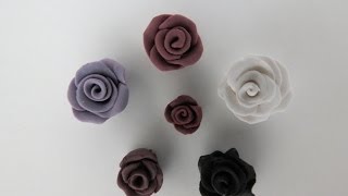 Einfache Rose aus Fimo  Anleitung [upl. by Ahsieat]